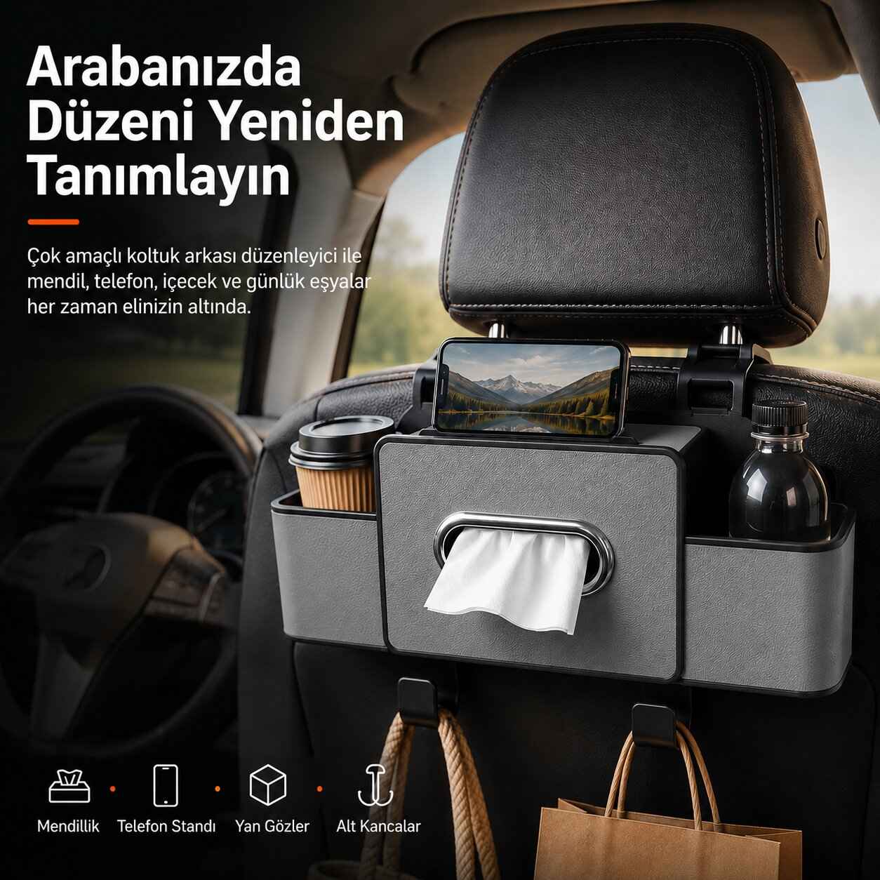 ARABA KOLTUK ARKASI ORGANİZER