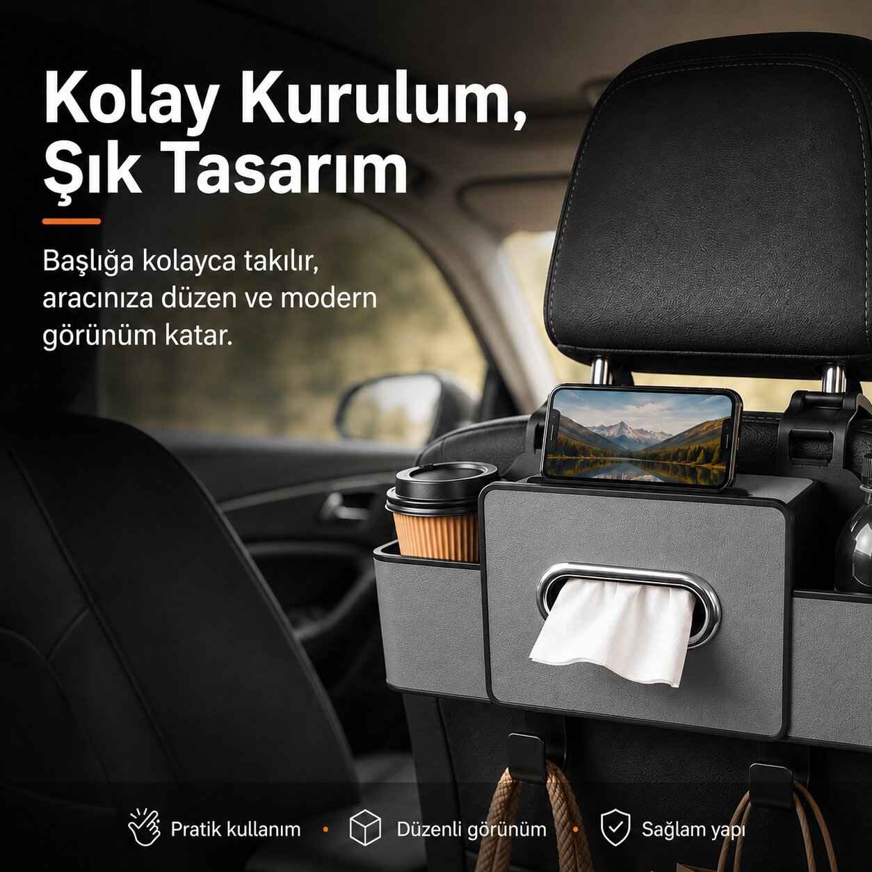 Kolay kurulum şık tasarım